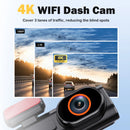 4K Car Dash Cam Front Mini WIFI DVR Night Vision GPS Optional Camera
