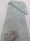 African Lace Fabric Beaded Embroidery French Tulle Wedding Dress Sew