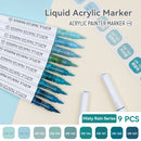 9pcs Acrylic Markers Set For Rock Painting Glass DIY Craft Supplies