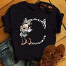 26 Letter Printed Women T-shirts Casual Graphic Summer Short Sleeve Tops