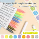 9pcs Acrylic Markers Set For Rock Painting Glass DIY Craft Supplies