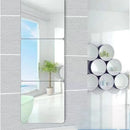 4pcs Acrylic Mirror Wall Stickers Self Adhesive DIY Home Decor