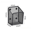 Magnetic Pencil Holder Mesh Desk Organizer Container For Office Home