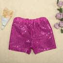 Toddler Birthday Shorts Sparkly Sequins Elastic Waist Party Pants