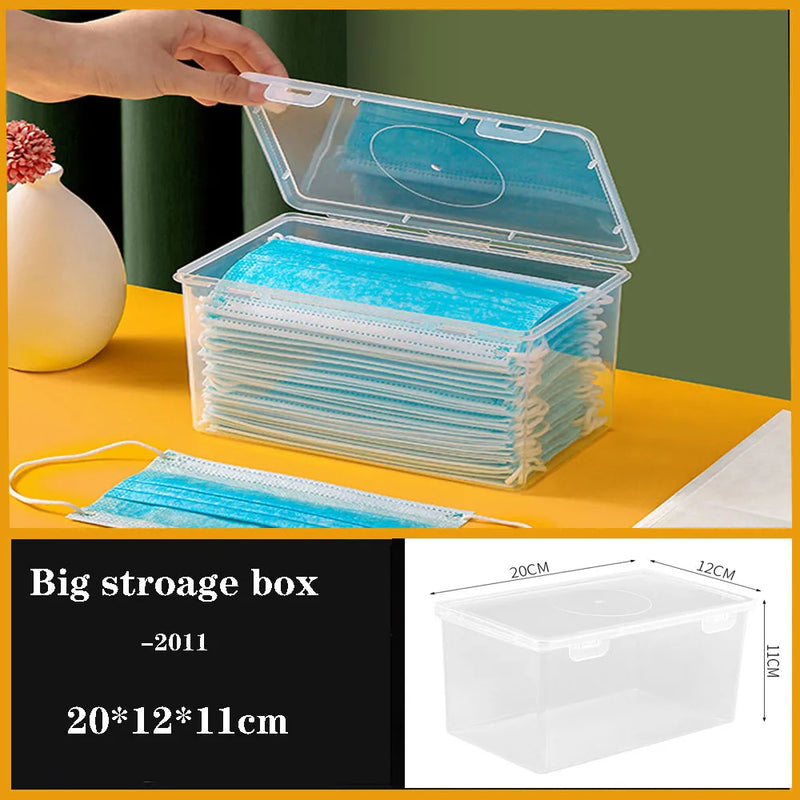 Plastic Organizer Box Clear Compartment Storage For Jewelry Tools