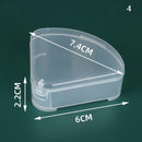 Mini Translucent Storage Box Rectangular Dustproof Jewelry Case Container