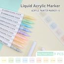 9pcs Acrylic Markers Set For Rock Painting Glass DIY Craft Supplies