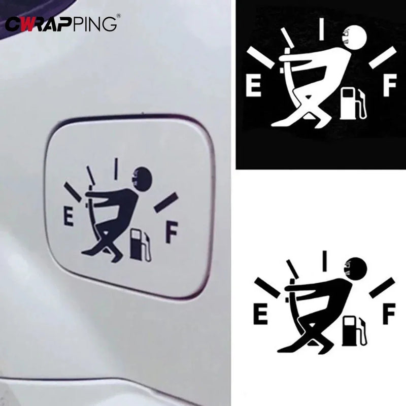 Car Fuel Tank Sticker Reflective Vinyl Funny Gas Gauge Decal