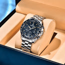 PAGANI DESIGN Moonwatch Quartz Chronograph Stainless Steel Waterproof Watch