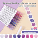 9pcs Acrylic Markers Set For Rock Painting Glass DIY Craft Supplies