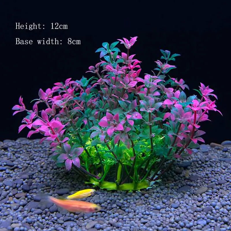 Artificial Aquarium Plants Green Plastic Underwater Fish Tank Decor