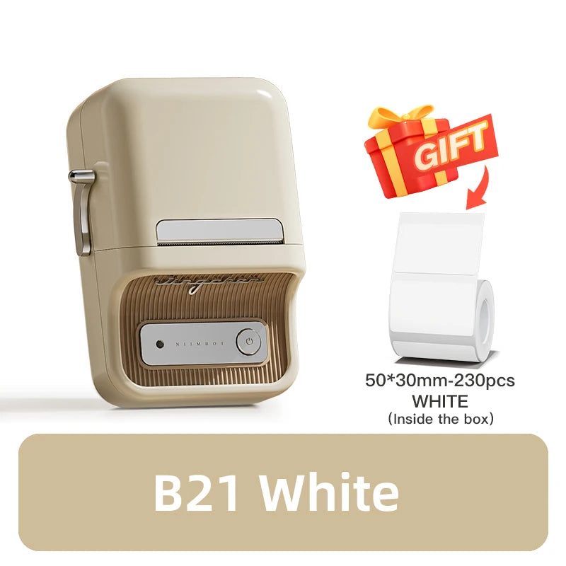 NiiMbot B21 Mini Thermal Label Printer Wireless Bluetooth Portable
