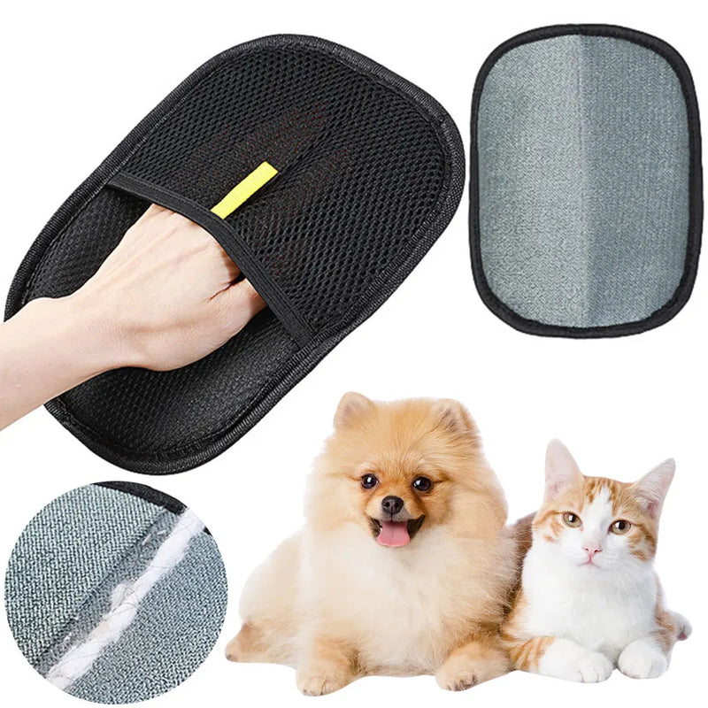 Pet Hair Remover Gloves For Dog Cat Rabbit Grooming Brush