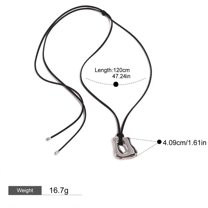 Irregular Pendant Necklace Cord Stylish Women Party Accessories Gift