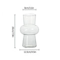 Modern Pink Glass Vase Hydroponic Flower Vase For Home Decor