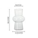 Modern Pink Glass Vase Hydroponic Flower Vase For Home Decor