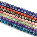 Natural Stone Beads Blue Tiger Eye Amethyst Rose Quartz 4 To 10MM