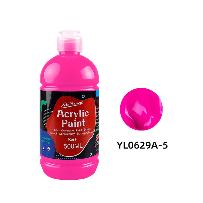 Acrylic Paint Set 14 Colors 500ml Water-Based For Wall Art DIY