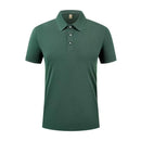 Men's Polo Shirt Short Sleeve Solid Color Lightweight Casual Top