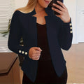 Women's Winter Jacket Long Sleeve Solid Pocket Coat Outerwear