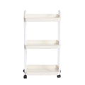 Plastic Rolling Utility Cart With Handle And Wheels For Storage Organizer