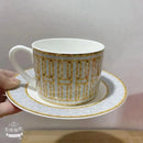 12pcs Espresso Cups Set Ceramic Coffee Tea Cups With Plates And Handles