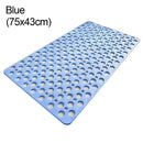 Anti Slip Bath Mat With Drain Holes Antibacterial Rubber Shower Mat