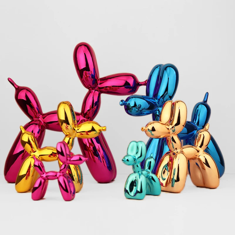 Resin Balloon Dog Sculpture Nordic Animal Home And Office Decor