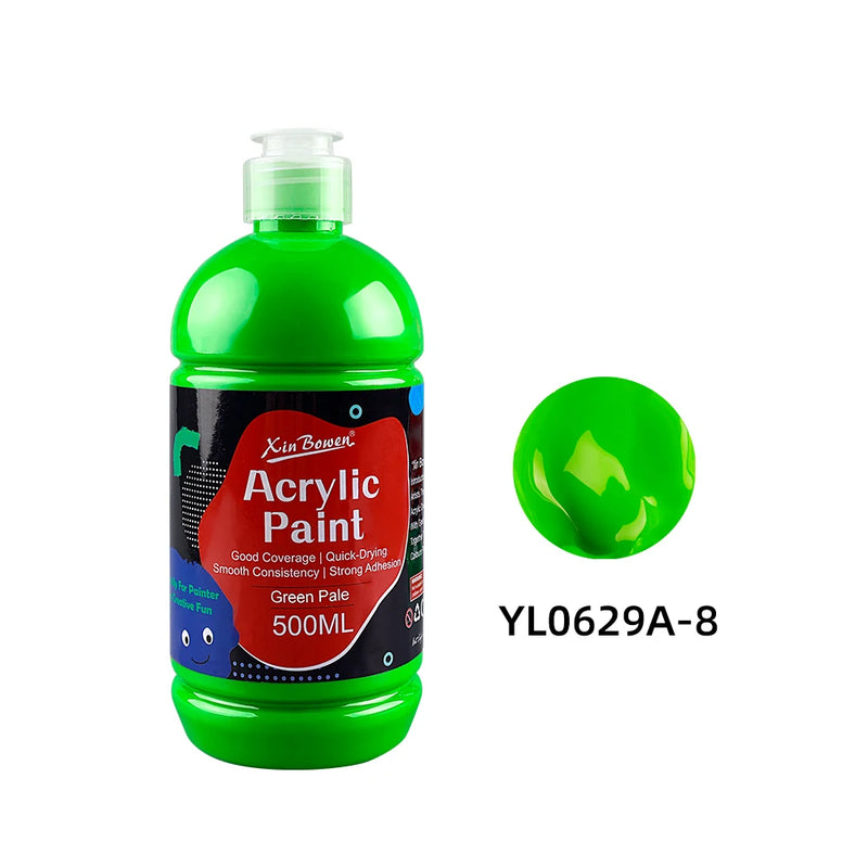 Acrylic Paint Set 14 Colors 500ml Water-Based For Wall Art DIY