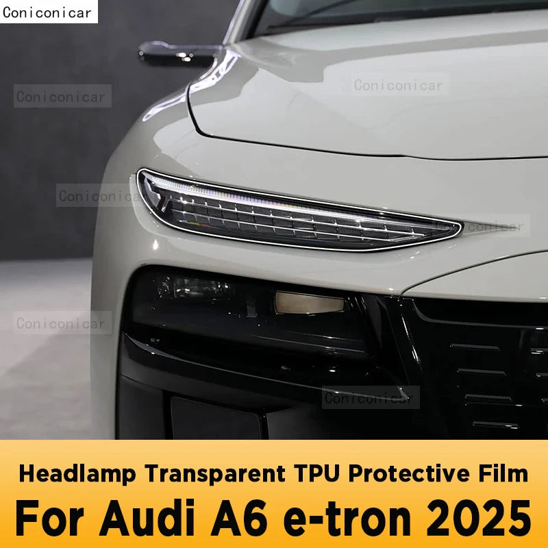 Audi A6 E-tron Headlight Protective Film Transparent Anti-scratch Cover