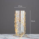Imitation Coral Ornaments Resin Crystal Metal Tree Ocean Decor Figurines