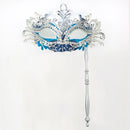 Venetian Masquerade Mask With Holding Stick For Womens Party