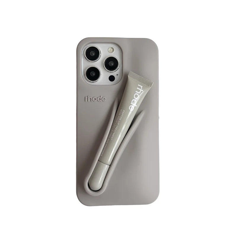 Rhode Lip Gloss Phone Case Silicone Cover For IPhone 16 15 14 13 12 11 Pro Max