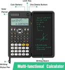 Solar Scientific Calculator 417 Functions LCD Notepad Portable Foldable