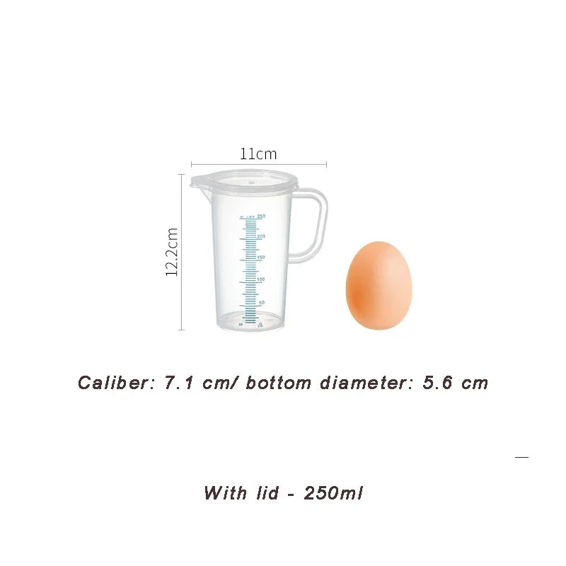 SHIMOYAMA Plastic Measuring Cup Transparent Liquid Measuring Jug Container