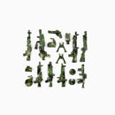 WWII Military Building Blocks Toy Soldier Figure With Machine Gun Mortar