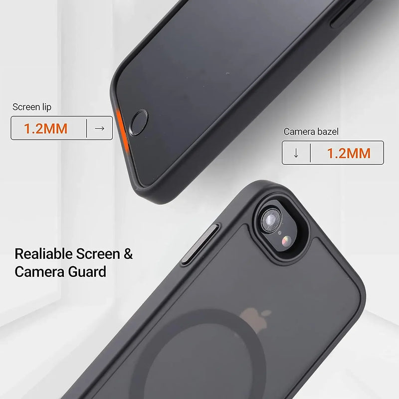 Magnetic Case For IPhone Compatible With MagSafe IPhone Models Black