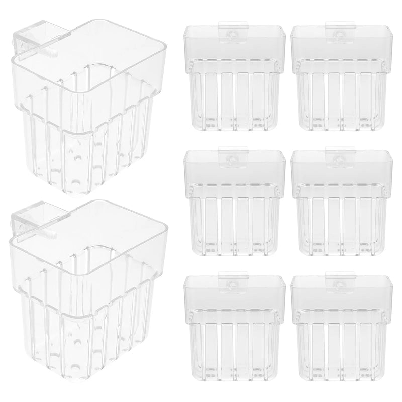 8 Pcs Aquarium Hanging Planter Acrylic Decorative Plant Pot Cups