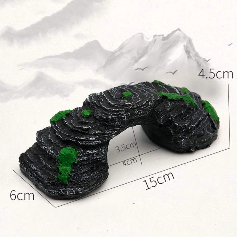 Fish Tank Artificial Bridge Resin Aquarium Landscape Decoration Accessory
