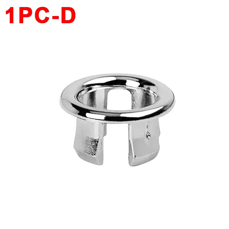 Sink Overflow Ring Cover Bathroom Basin Round Plastic Replacement
