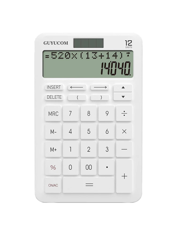 Desk Calculator Large 12 Digit LCD Display With History And Track Back