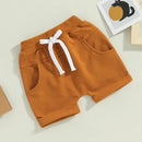 Lioraitiin Toddler Boys Short Trousers 3Pcs Casual Spring Summer Pants
