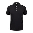 Men's Polo Shirt Short Sleeve Solid Color Lightweight Casual Top