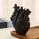 Anatomical Heart Vase Resin Figurine Decorative Flower Holder Display