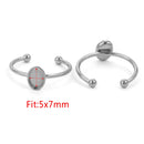 10pcs Adjustable Stainless Steel Ring Settings Blank Base For Jewelry
