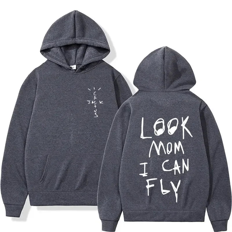 Cactus Jack Hoodie Oversized Hip Hop Streetwear Pullover Sweatshirt
