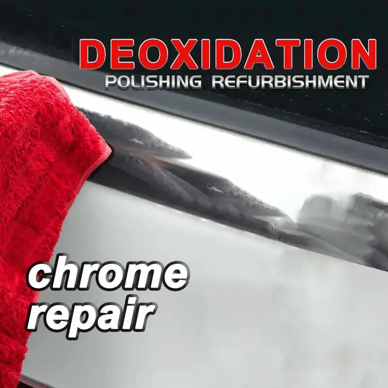 Chrome Restoration Paste For Vehicle Trim And Emblems With Sponge