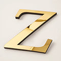 Golden Mirror Acrylic Wall Sticker Large 20cm DIY English Letters Decor