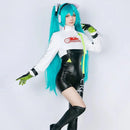Miku Cosplay Costume Racing Style Anime Outfit For Women Party