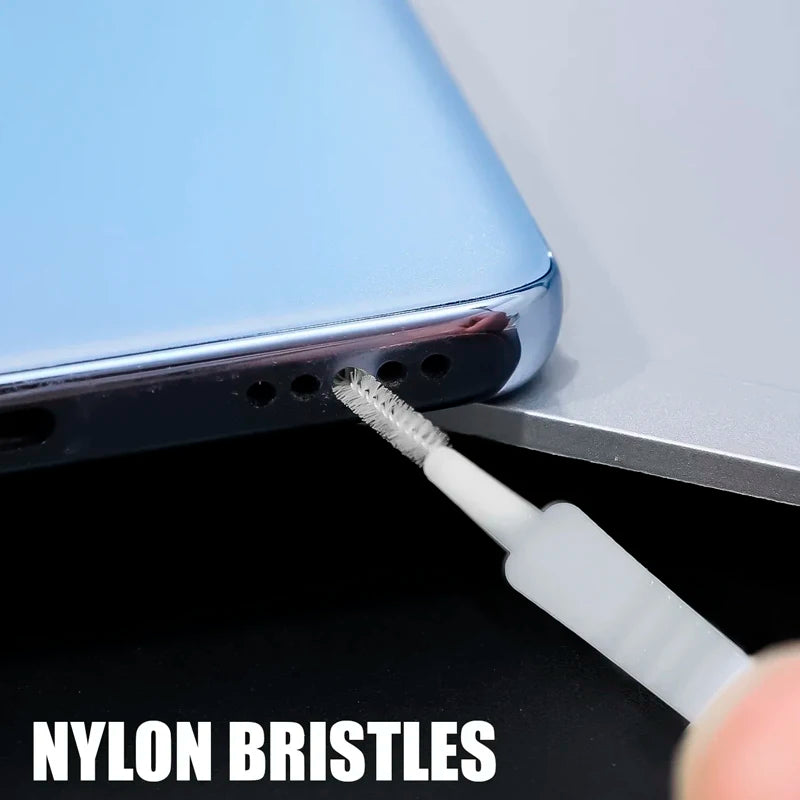 Charging Port Dust Plug With Cleaning Brush For IPhone Samsung Xiaomi